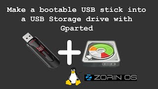 How to make a Bootable Linux USB stick in to a USB storage device using gparted How To Make Gparted Bootable Usb