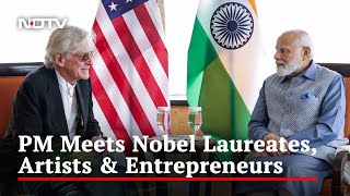 PM Modi US Visit | PM Modi Gets Huge Welcome In New York, Meets Intellectuals, CEOs