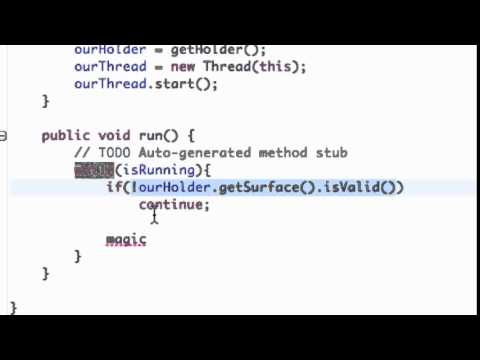 Android Application Development Tutorial   069   Locking and Unlocking a Canvas