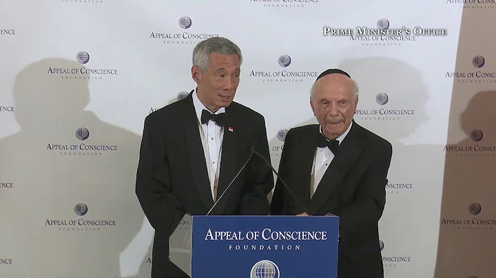 PM Lee Hsien Loong at the 54th Appeal of Conscience Foundation Awards Dinner Press Conference