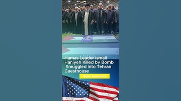 Hamas Leader Ismail Haniyeh Killed by Bomb Smuggled into Tehran Guesthouse #IsmailHaniyeh #Hamas