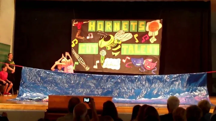 Air Swimming!  Samuel Mickle 6th Grade Talent Show...