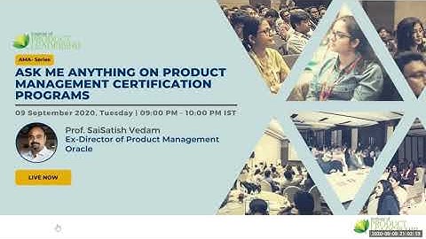 Ask Me Anything on Product Management Certifications By Prof. SaiSatish Vedam | #ProductManager