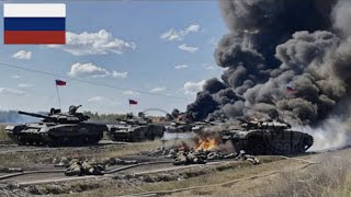 Just happened! Ukrainian Leopard 2A6, blowing up a row of Russian T-72 tanks | near the forest