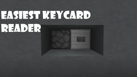 Simple Minecraft Keycard Reader [1.16]