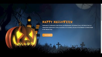 Halloween theme elementor template