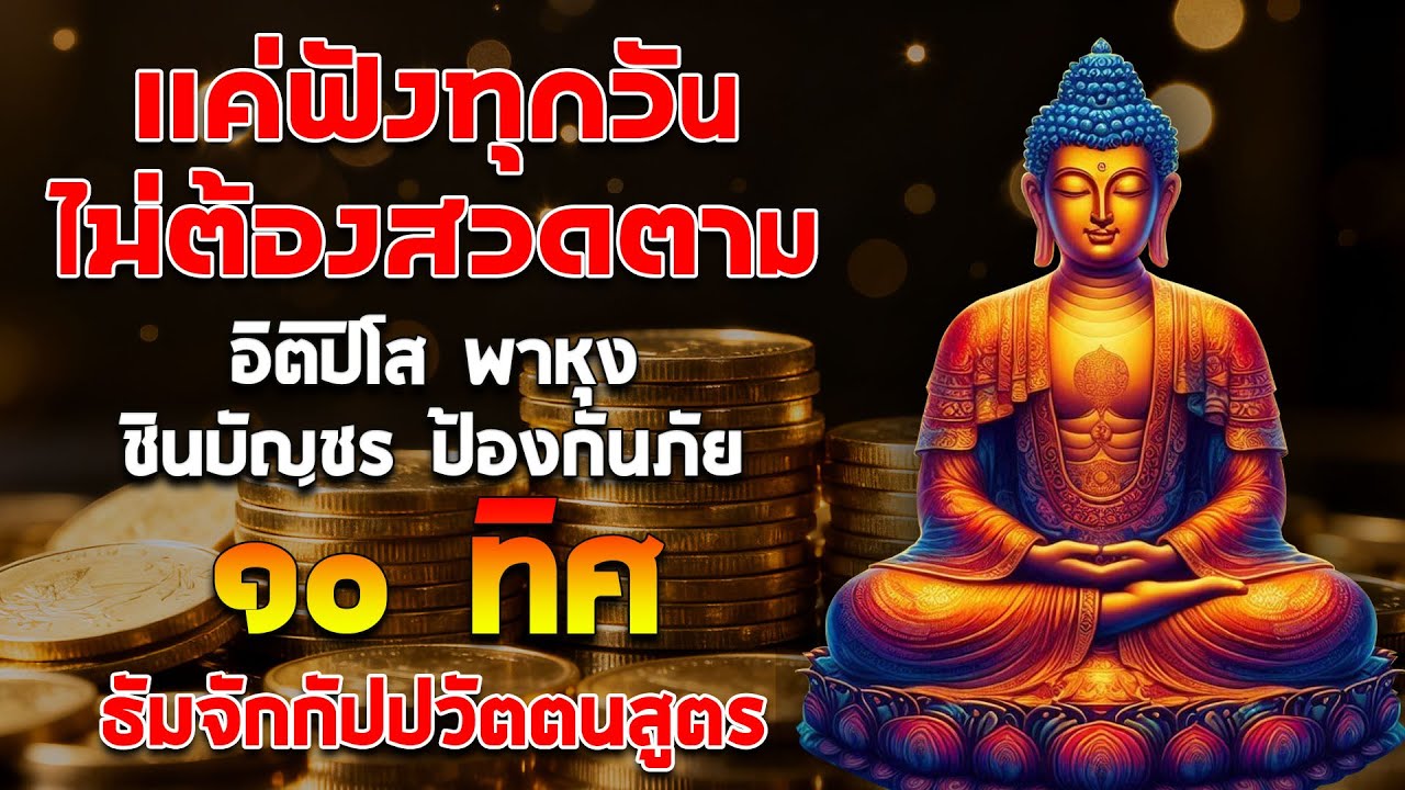 รวมบท อิติปิโส พาหุง ชินบัญชร ป้องกันภัย ๑๐ ทิศ มหาเมตตาใหญ่ ยอดพระกัณฑ์ไตรปิฎก ธัมจักกัปปวัตตนสูตร