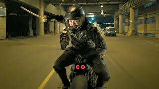 Snake Eyes: G.I. Joe Origins / Bike Chase Scene (Highway Fight) | Movie CLIP 4K