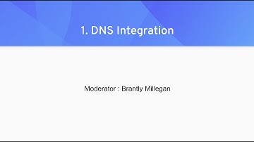 Session 1: DNS Integration