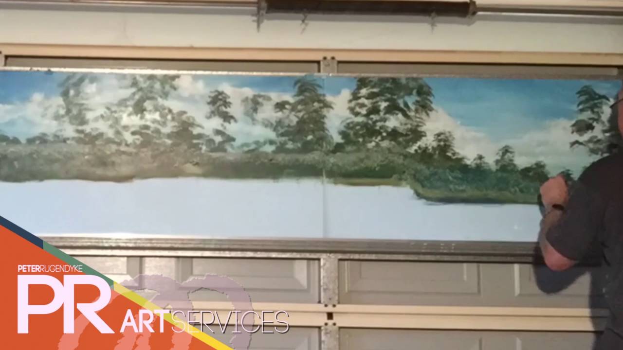 Model Railway Backdrop Painting - Timelapse Denmark WA - PR Art Services