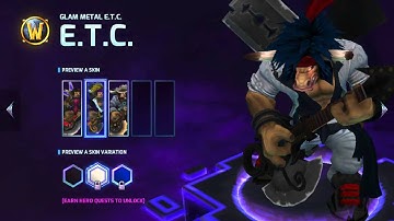 Heroes Of The Storm E.T.C Skins and Re-Colors