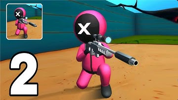 Squid Game - 456 Sniper Challenge | Gameplay Walkthrough Part 2 All Levels(Android, iOS) New Game