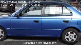 2002 Hyundai Accent GL 4dr Sedan for sale in Salem, VA 24153