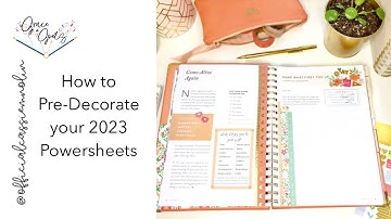 How to Pre-Decorate Your 2023 Powersheets Goal Planner