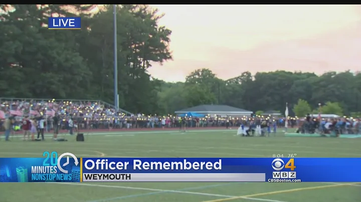 Hundreds Honor Officer Chesna, Vera Adams At Weymo...