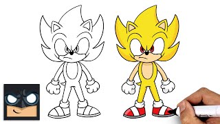 how draw super sonic sonic hedgehog