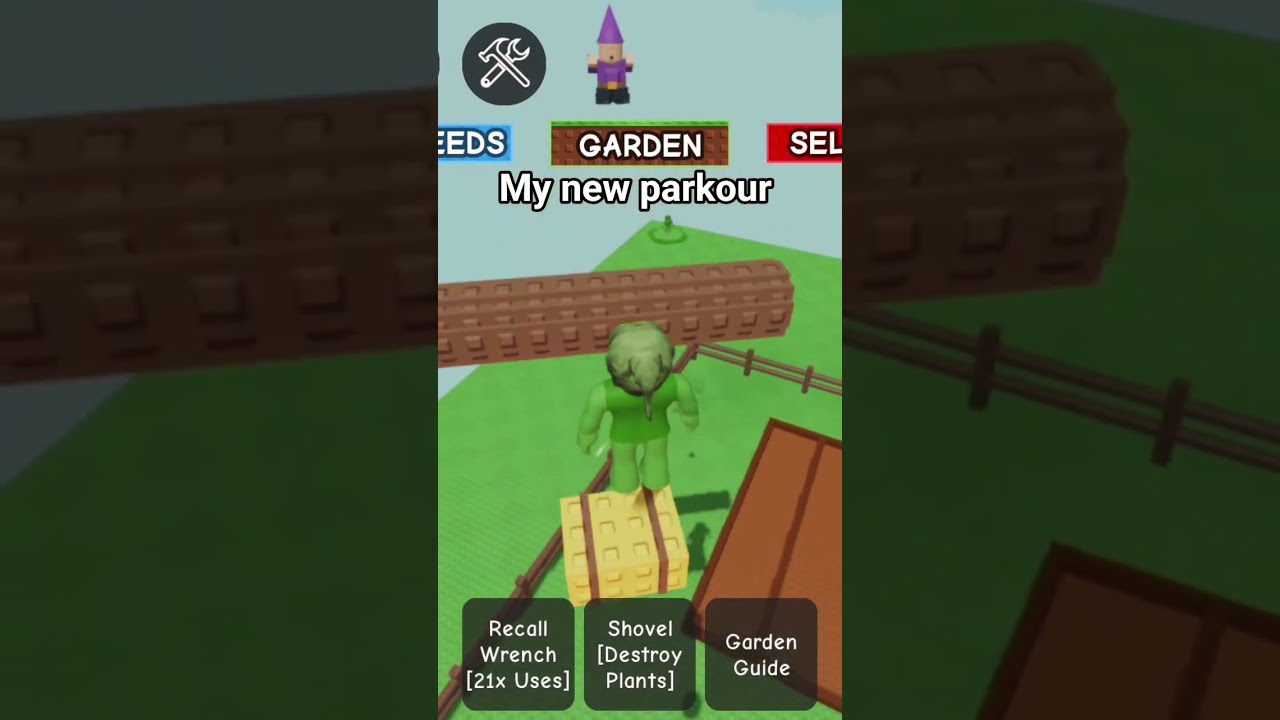 My New Parkour In Grow A Garden Phonkmusic Roblox Gaming Growagarden