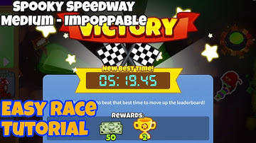 Spooky Speedway | Bloons TD 6 (BTD6) Easy Race Tutorial/Guide (Mobile Friendly)