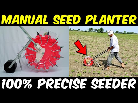 Precision Seed Planter Tool | KSE Push Seeder | Manual seed sowing machine | Seed Drill /