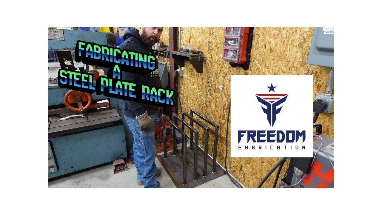 Fabricating a steel plate rack - YouTube