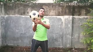 হাতের আঙ্গুলে ফুটবল ঘুরানো শিখুন৷HOW TO SPIN A BALL ON YOUR FINGER-BALL SPINNING(Grave mohon)