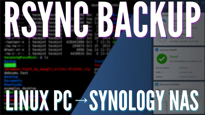 How to Backup a Linux PC to a Synology NAS using Rsync!