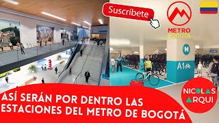 Así serán Por Dentro Las Estaciones del Metro de Bogotá 🇨🇴 - Proyecto Primera Línea Metro  Urbanismo