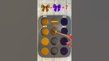 "Mustard x Purple | 4 Unique Mix Ratios" #colormixing #colormix #colorpalette #pastelvibes #colors