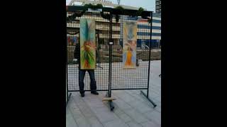 Exposición colectiva de arte en la Plaza de Eduardo Ibarra de Zaragoza.  2009 y 2010