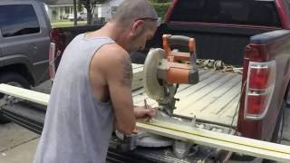 In this video we show how to build a good strong set of sawhorses. These are made of treated lumber. If I can help anyone with 