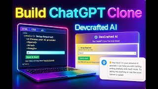 Build a ChatGPT Clone | DevCrafted AI with OpenAI & Groq API Keys #BuildyourAI #chatbot #chatbots