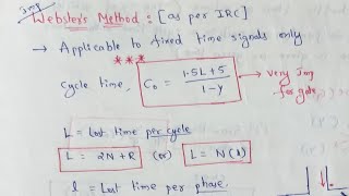 Webster's method of signal design | Webster method | Effective green time