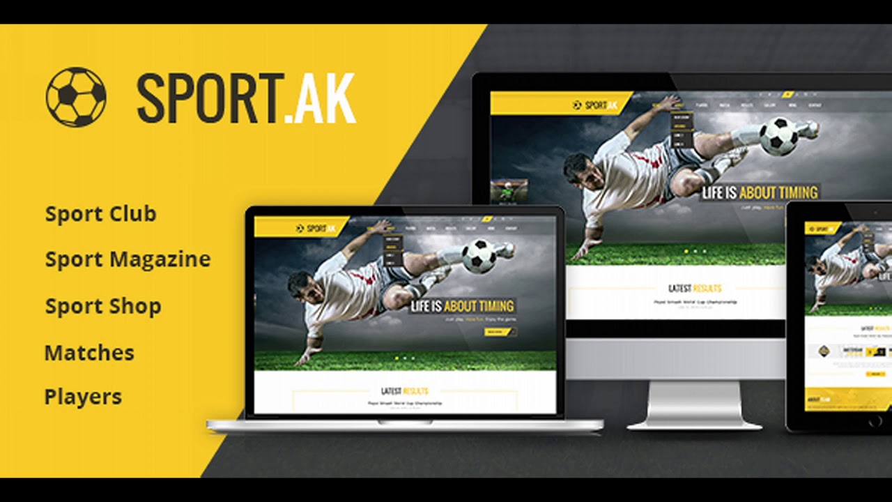 WordPress Sports Theme - SportAK | Themeforest Website Templates and Themes