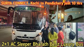 Surya Connect Travel Review!! kochi to pondicherry Fastest in this route!!Anshad Vlogs screenshot 4