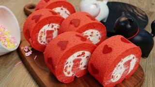 Valentine's Day Swiss Roll