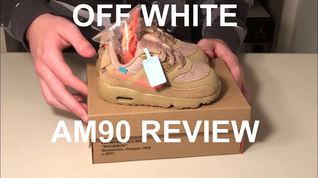 OFF WHITE AIR MAX 90 TODDLER REVIEW/ UNBOXING