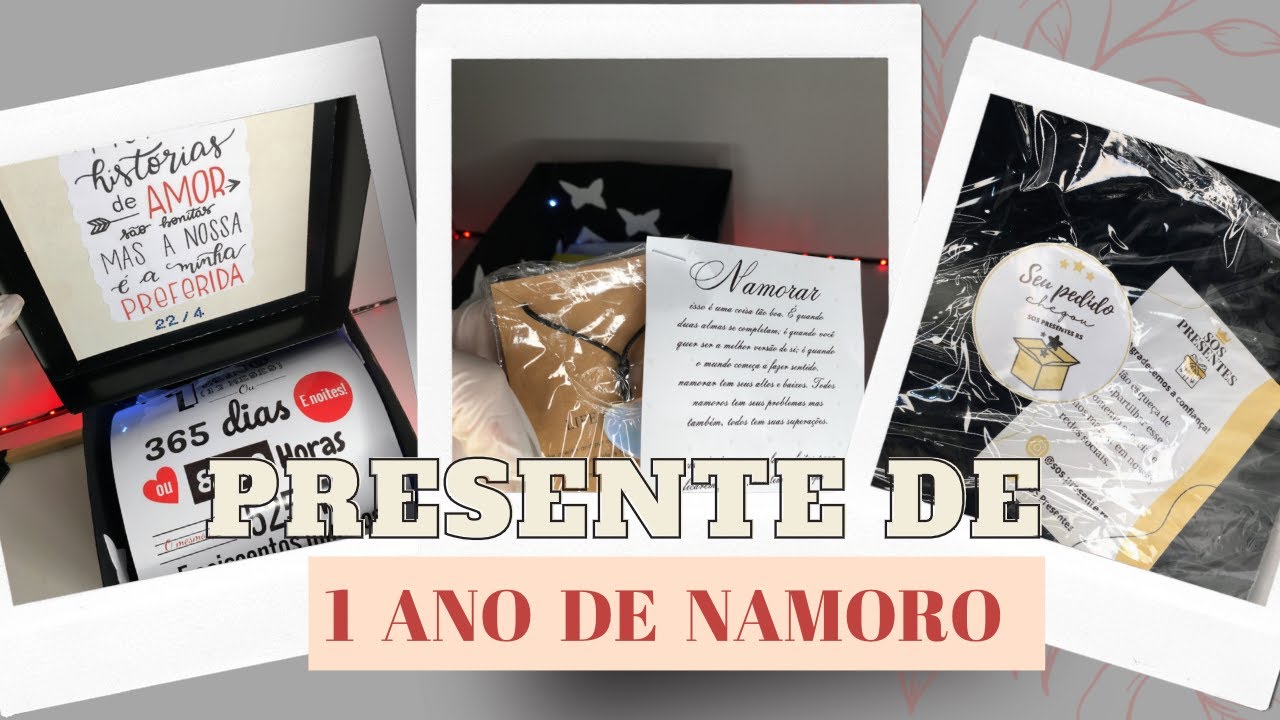 Presente para 1 ano de namoro | Passo a passo - SOS PRESENTES RS - YouTube