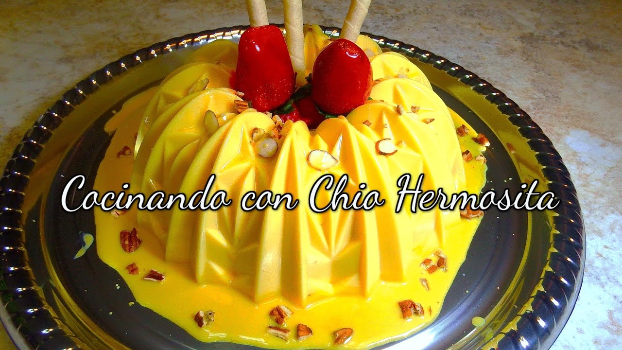 Gelatina De ROMPOPE CON LECHES Y HELADO DE VAINILLA???decorado con ??  - YouTube