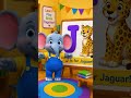 J is for Jaguar 🐆 | ABC Alphabet Song for Kids #shorts