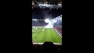 MAINZ (OPEL ARENA) FIREWORKS BEFORE KICK OFF by kwaku asante dako 1,954 views 2 years ago 1 minute, 10 seconds