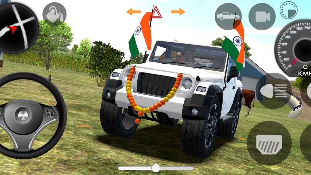 Modified Mahindra Thar😈Games:Indian White Thar (Gadi Wala Games) Car Game Android Game - #2025
