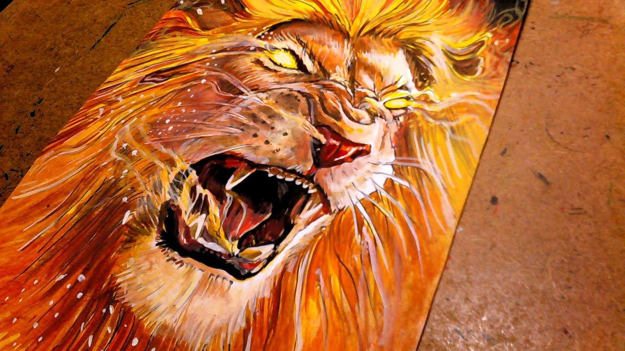 Dibujando león de la tribu de Judá parte 2 - YouTube