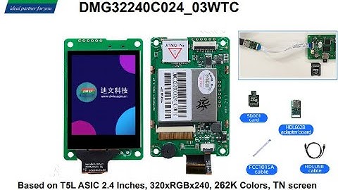 Simple demo : 2.4inch HMI screen --Dwin Technology