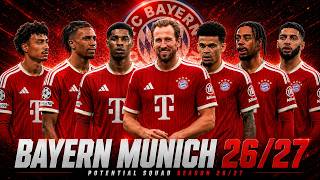 BAYERN MUNICH FULL SQUAD SEASON 2026/27 | Bayern Munich Squad Update with Transfer Rumors