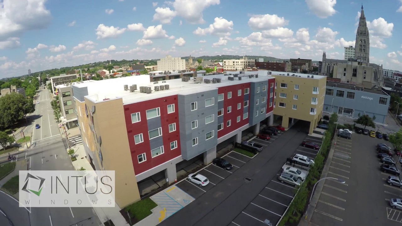 East Liberty Apartments with INTUS Energy Efficient Triple Pane Windows and Storefronts