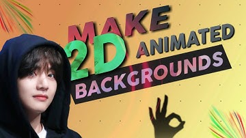 How to make 2d animated backgrounds for video editing in pixellab and kinemaster | full tutorial |