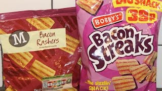 Morrison’s Bacon Rashers vs Bobby’s Bacon Streaks Blind Taste Test