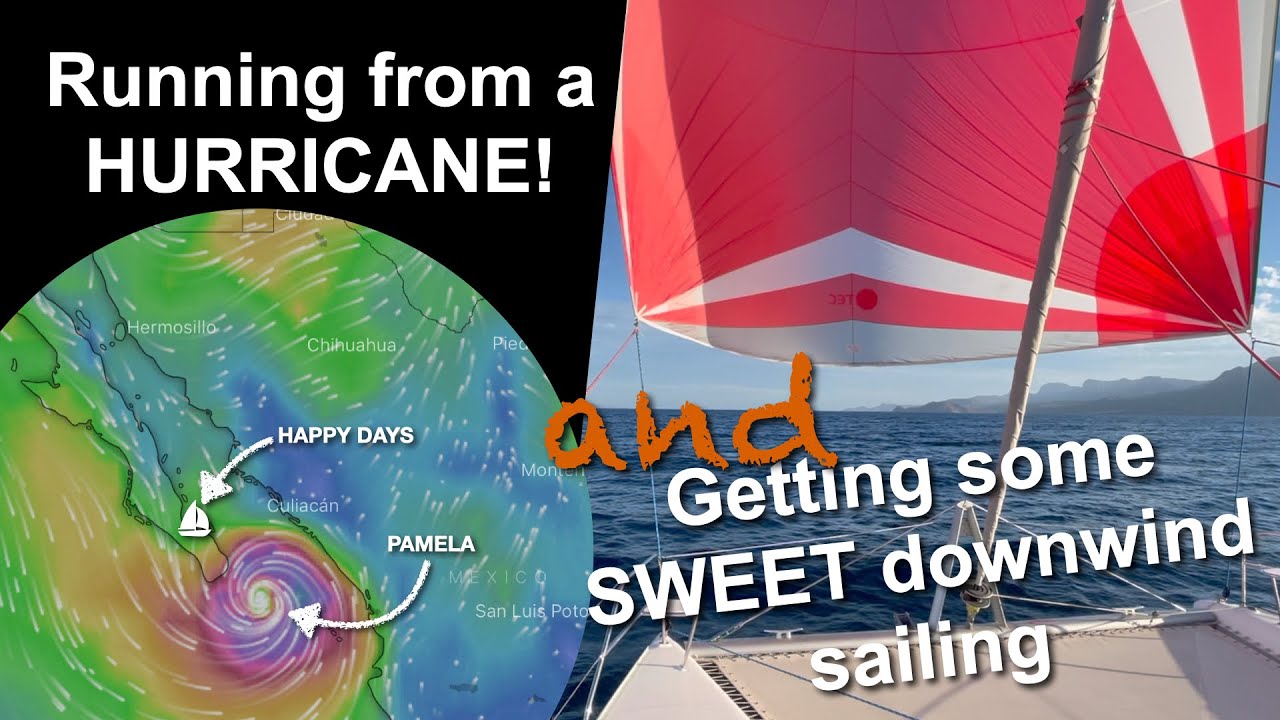 Running from a HURRICANE! and getting some SWEET downwind sailing | Sailing with Six | S2 E9