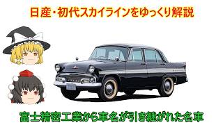 Slow-paced explanation] Nissan's first-generation Skyline - YouTube