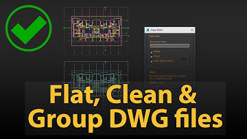 Flat , Clean and Group DWG files in 3dsMax